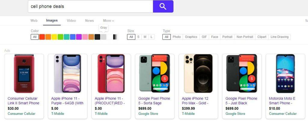 Mobile transaction yahoo image search results