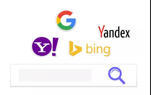 Search engine logo and search box