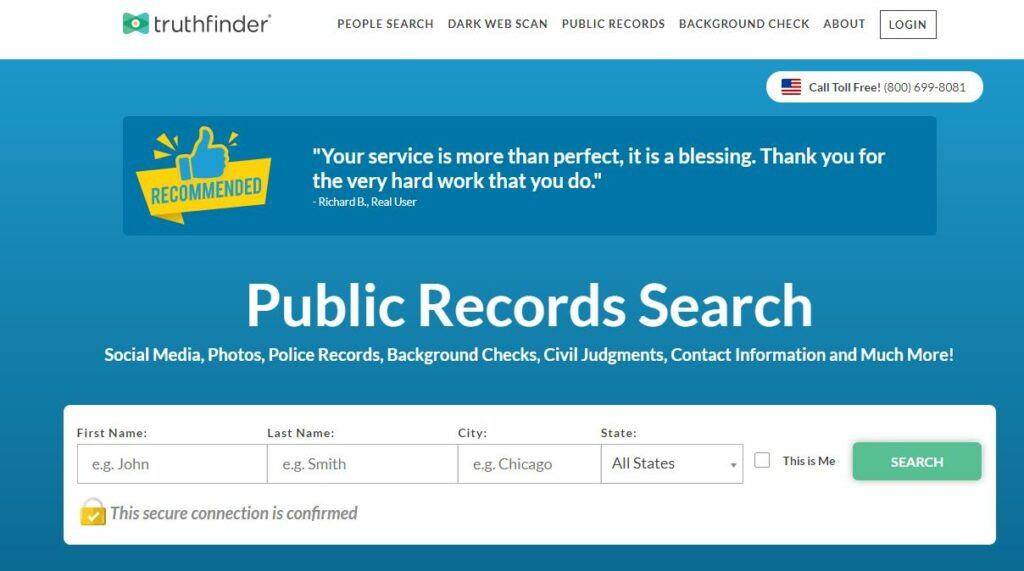 best people search website and engine-Truthfinder