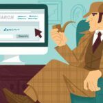 Veja a ilustração de Sherlock Homes de ZabaSearch
