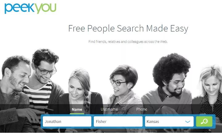 PeakYou Homepage Search