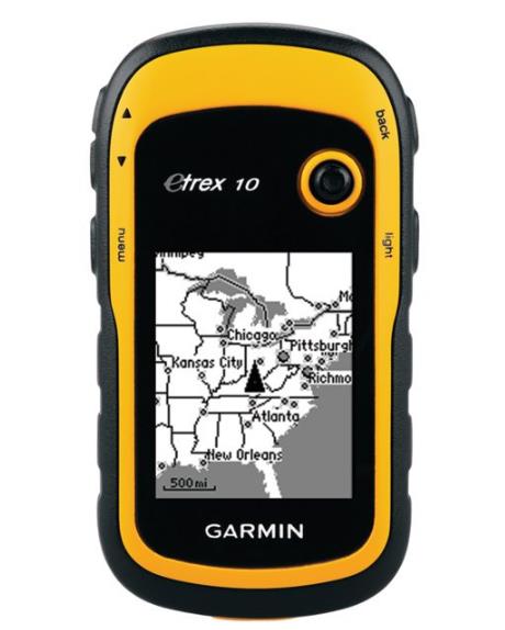 El mejor rastreador GPS para las condiciones del agua: Garmin eTrex 10 Global Handheld GPS