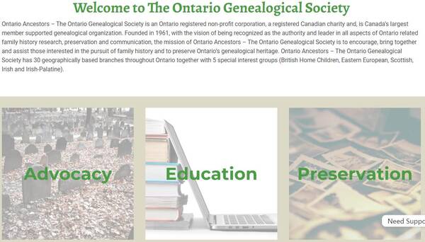 TONI-kanadische Genealogie
