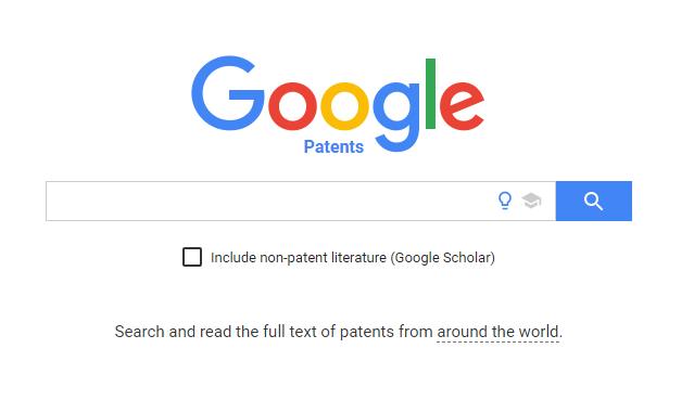 google patents 搜索页面截图