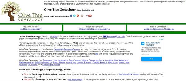Genealogía del olivo-genealogía de ascendencia europea