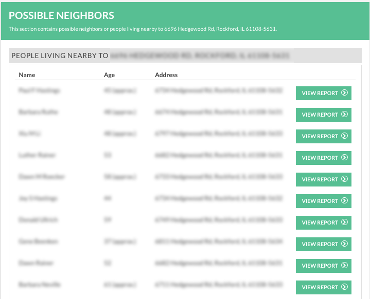 Reverse address lookup