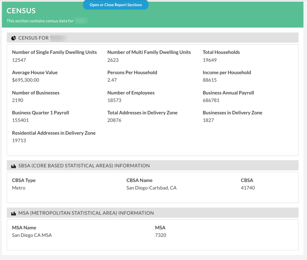 TruthFinder census of an address