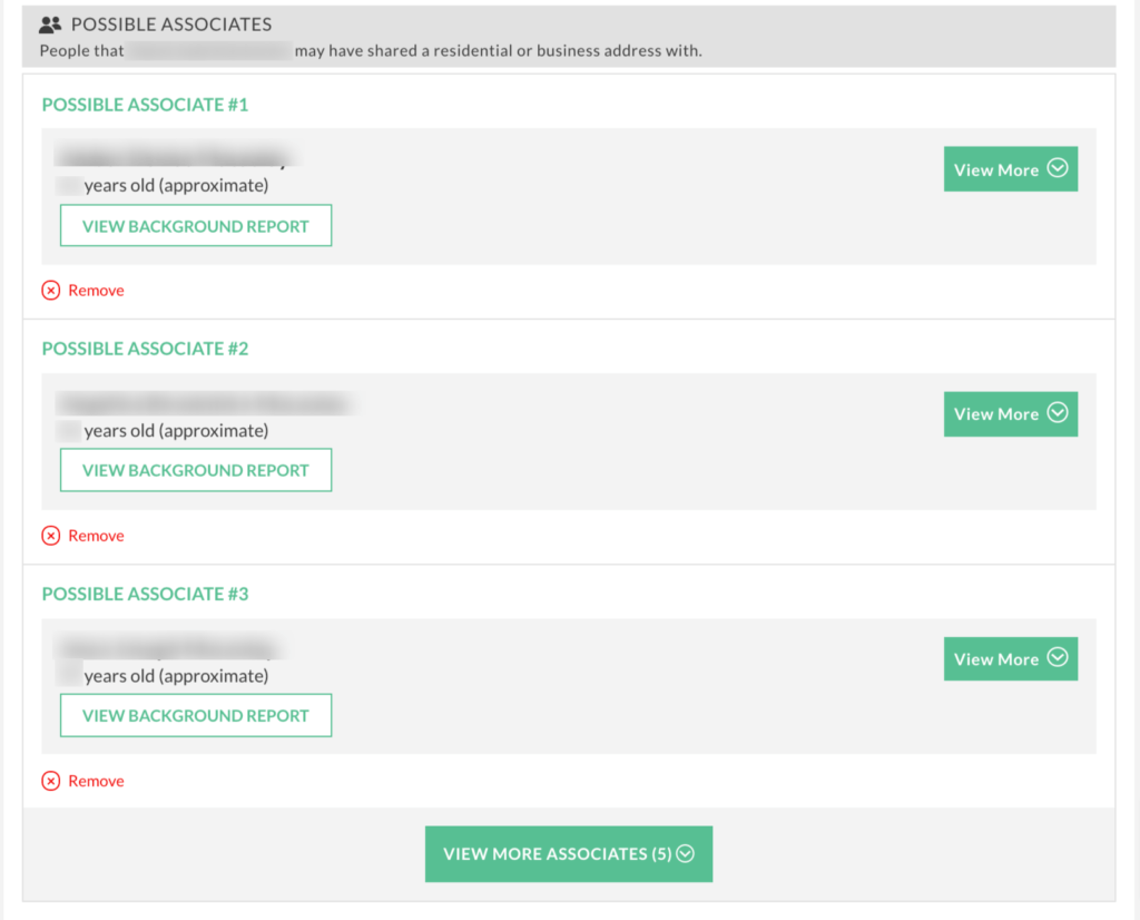 Possible Associates on TruthFinder People Search