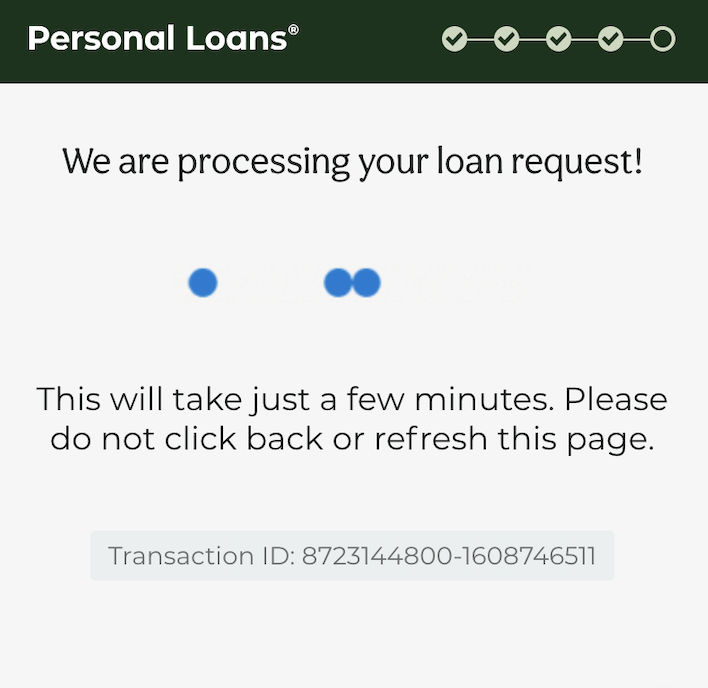 PersonalLoans.com platform application process for personal loan-2
